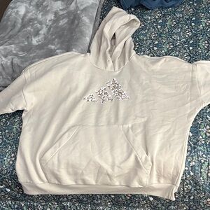 Adidas Cream Hoodie (New without tags) Womens Size 2XL